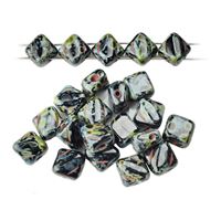Silky Beads Dia 6x6 mm erná travertin (23980-86805)
