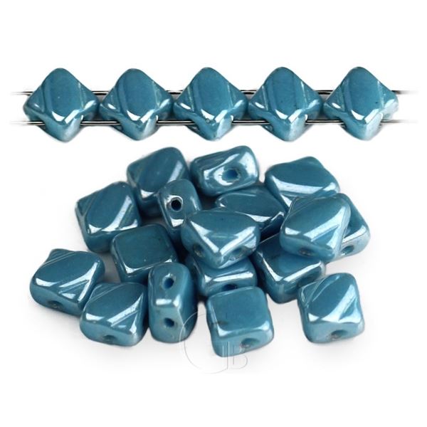 Silky Beads Dia 6x6 mm Modr (63030-14400)