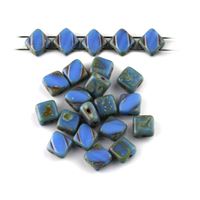 T.C. Silky Beads Dia 6x6 mm Modrá (33100 86800)