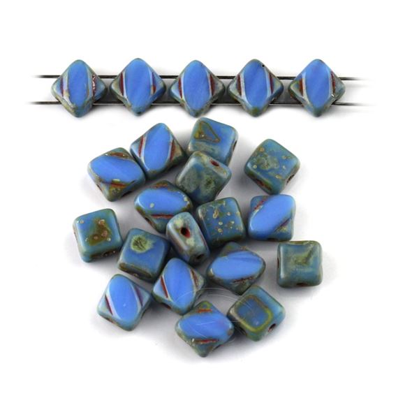 T.C. Silky Beads Dia 6x6 mm Modr (33100 86800)