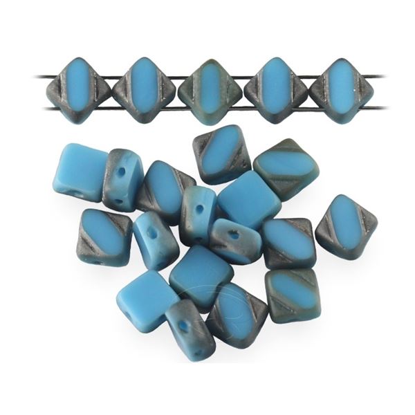 T.C. Silky Beads Dia 6x6 mm Modr (63030 884110 27401)