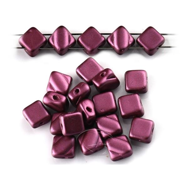 Silky Beads Dia 6x6 mm Fialov (02010-25031)