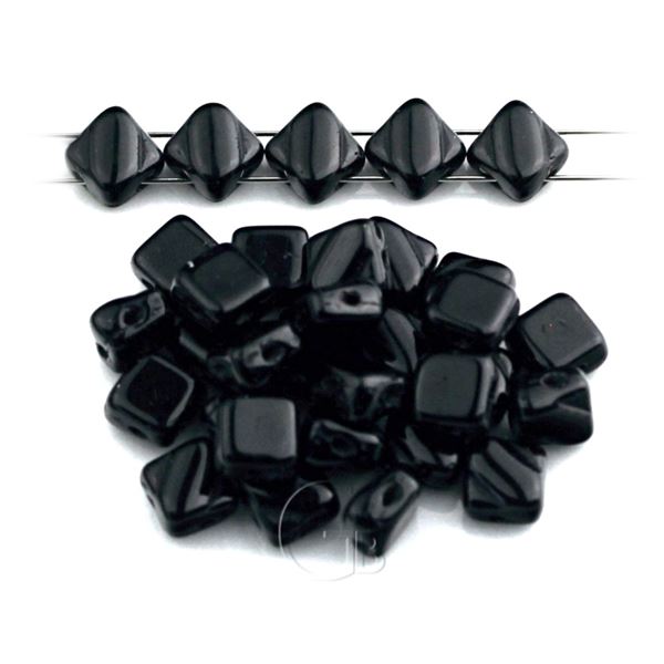 Silky Beads Dia 6x6 mm �ern� (23980-00000)