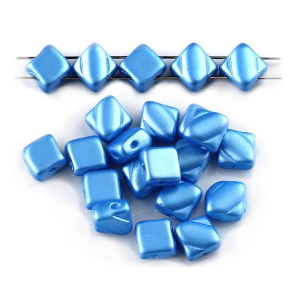 Silky Beads Dia 6x6 mm Modr� (02010-25020)