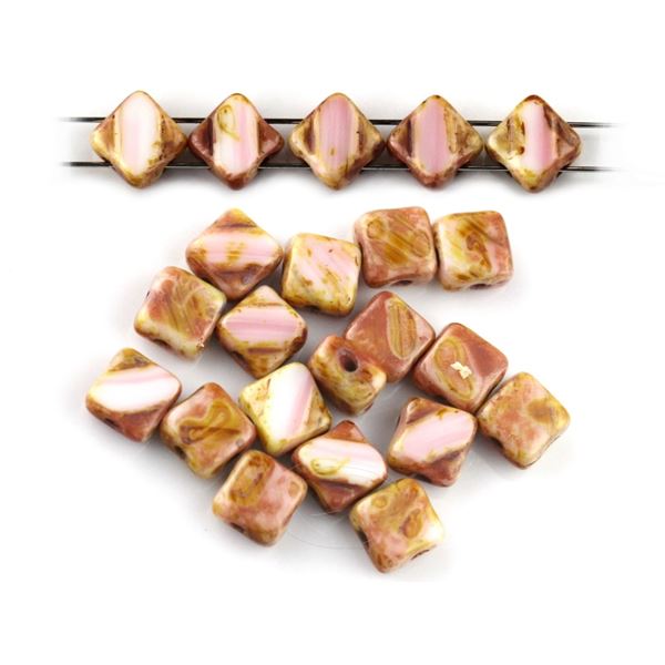T.C. Silky Beads Dia 6x6 mm R��ov� (99996 86805)