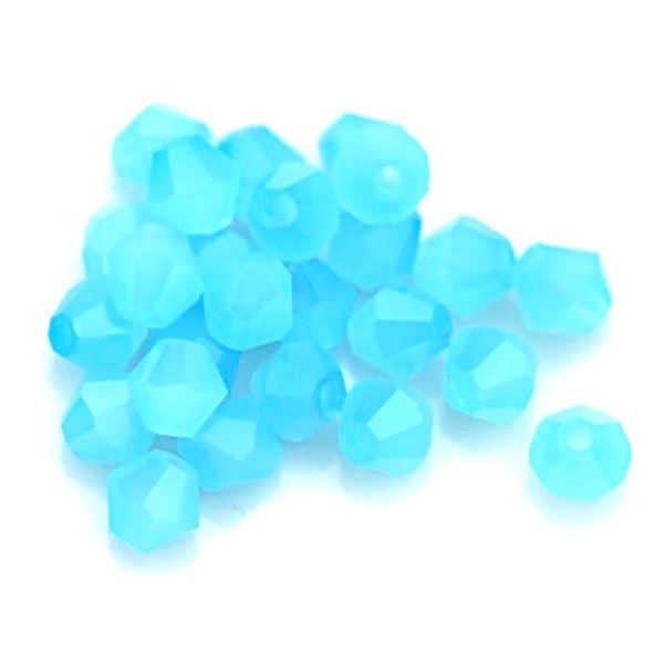 Brou�en� kor�lky Slun��ka Bicone 3 mm Modr� Op�l SL_F3_1