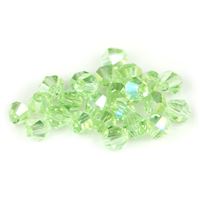 Brouené korálky Bicone 3 mm Zelená AB SL_F3_46