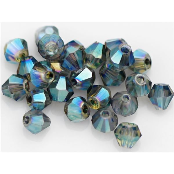 Brou�en� kor�lky Slun��ka Bicone 4 mm �ed� SL_F4_39