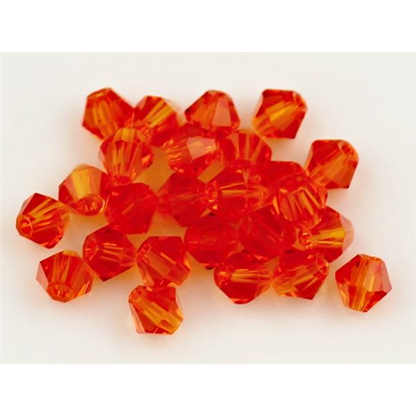 Brouen korlky Slunka Bicone 4 mm Oranov SL_F4_81