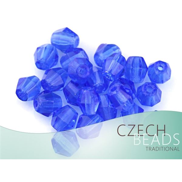 Brou�en� kor�lky Slun��ka Bicone 5 mm Modr� SL_F5_3