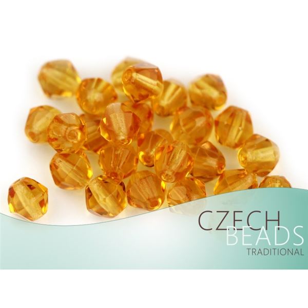 Brou�en� kor�lky Slun��ka Bicone 5 mm �lut� SL_F5_4