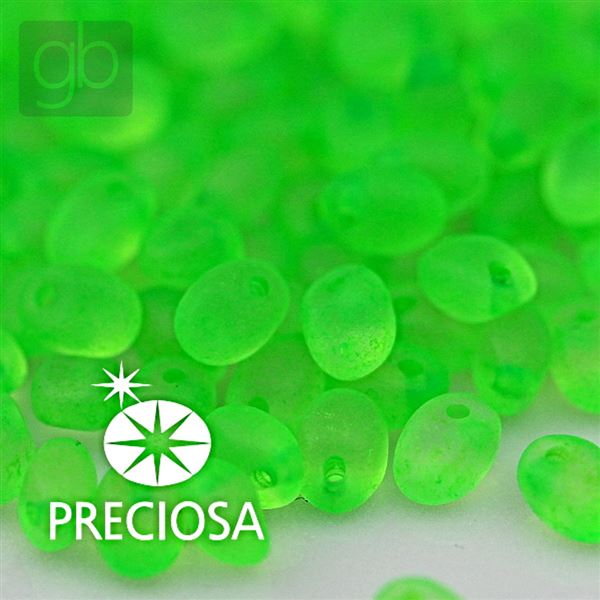 Preciosa SOLO 2,5 x 5 mm Zelen NEON MATT 00030-38756 10 g