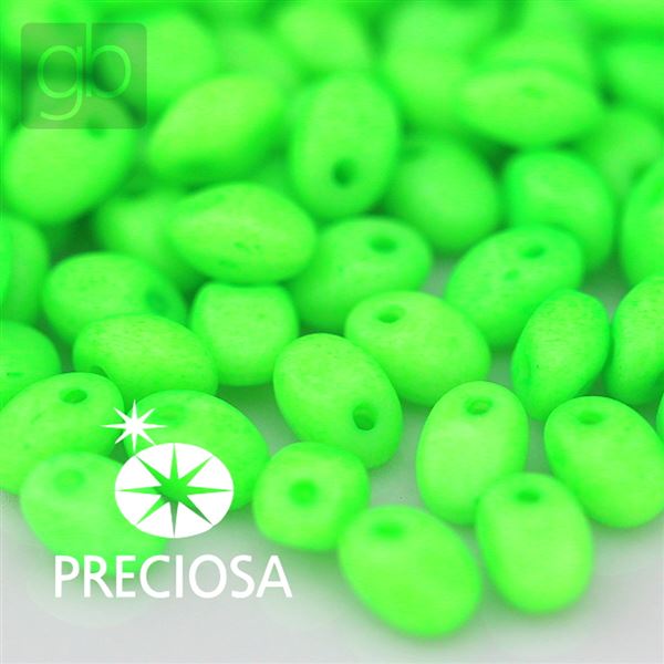 Preciosa SOLO 2,5 x 5 mm Zelen NEON 03000-36756 10 g