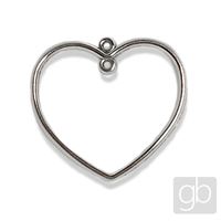 Spojovací díl Srdce 32 x 35 mm St�íbrná