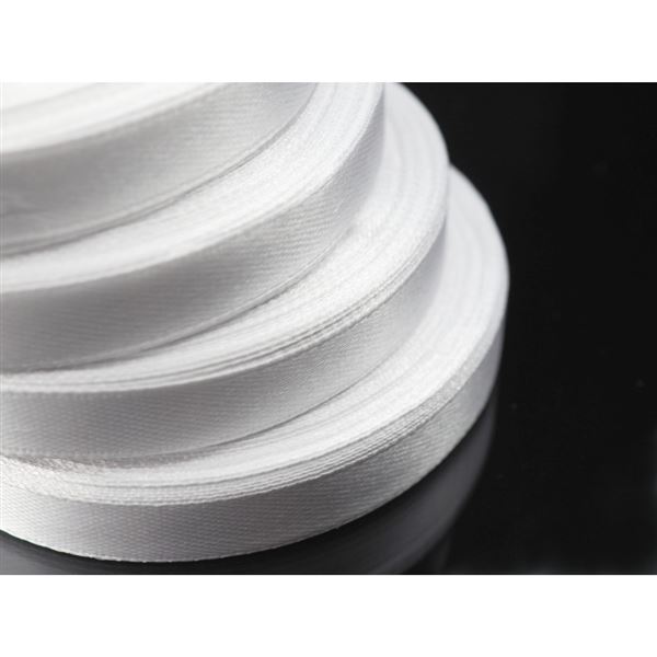 Stuha sat�n B�l� 6 mm