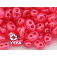 Preciosa korálky TWIN 2,5x5 mm Růžová (08398) 10 g