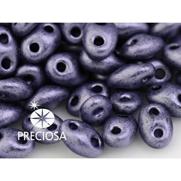 Preciosa kor�lky TWIN 2,5x5 mm �ed� (28928) 10 g