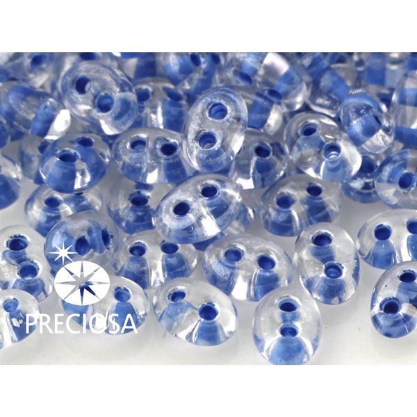 Preciosa korlky TWIN 2,5x5 mm Modr (38638) 10 g