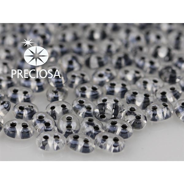 Preciosa korlky TWIN 2,5x5 mm ern + ir (38649) 10 g