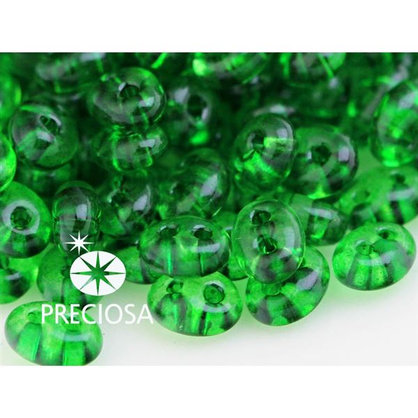 Preciosa kor�lky TWIN 2,5x5 mm Zelen� (B5012) 10 g