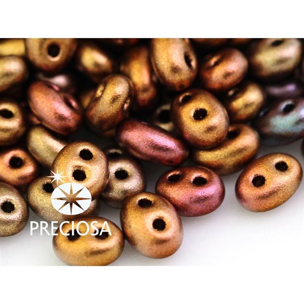 Preciosa kor�lky TWIN 2,5x5 mm Bronzov� (01620) 10 g