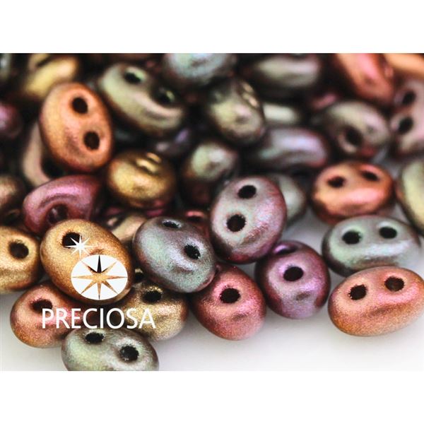Preciosa kor�lky TWIN 2,5x5 mm Bronzov� (01640) 10 g