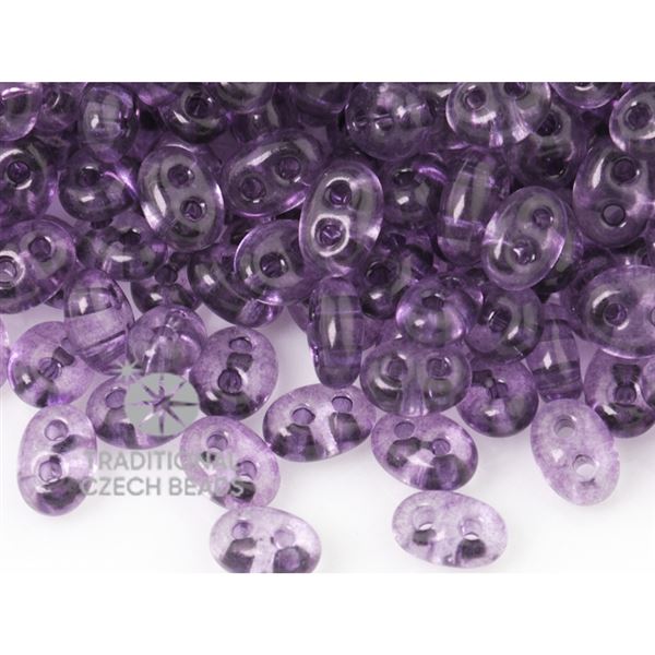 Preciosa kor�lky TWIN 2,5x5 mm Fialov� (B2002) 10 g