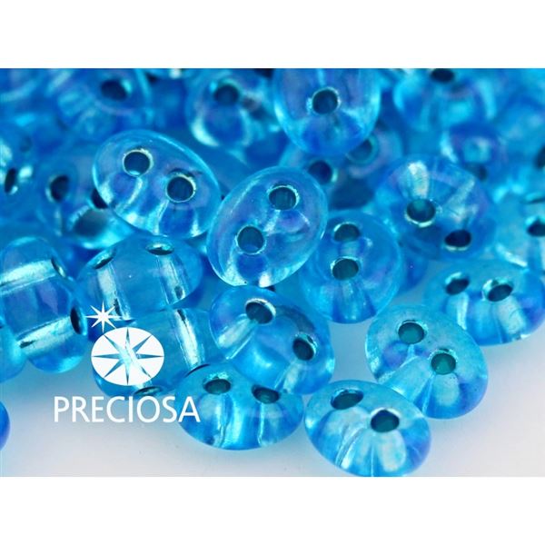 Preciosa kor�lky TWIN 2,5x5 mm Modr� (B6704) 10 g