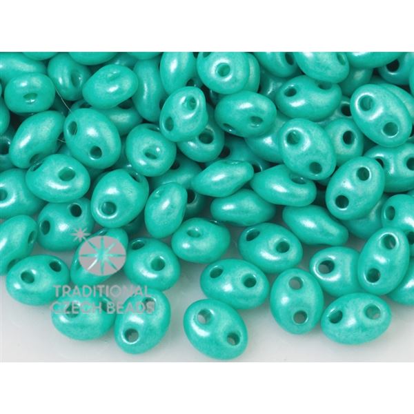 Preciosa kor�lky TWIN 2,5x5 mm Zelen� (16958) 10 g