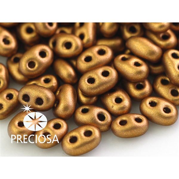 Preciosa kor�lky TWIN 2,5x5 mm Zlat� (01740) 10 g
