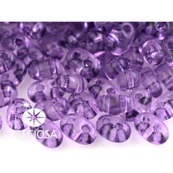 Preciosa korlky TWIN 2,5x5 mm Fialov (01122) 10 g