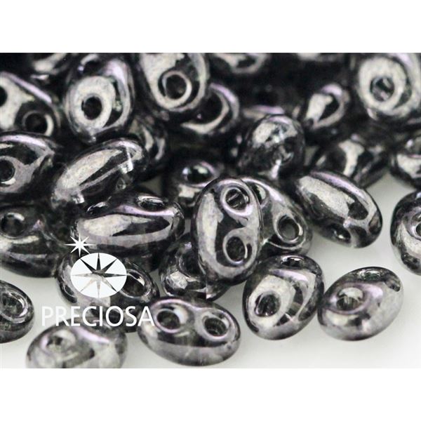 Preciosa kor�lky TWIN 2,5x5 mm �ed� (48049) 10 g