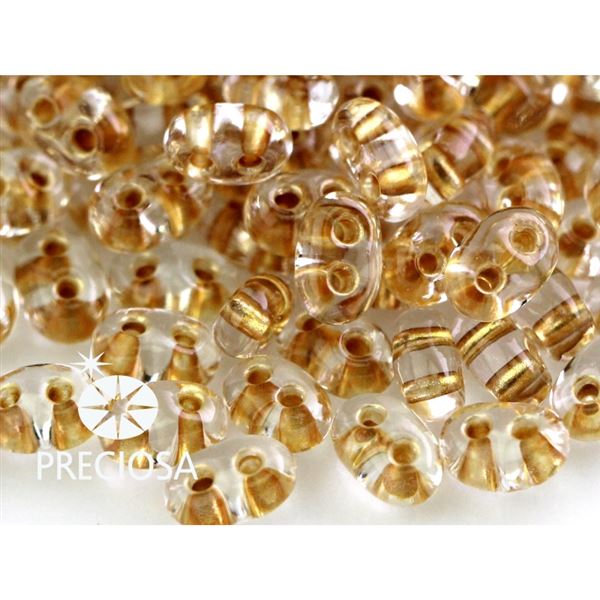 Preciosa korlky TWIN 2,5x5 mm Bronz (68284) 10 g