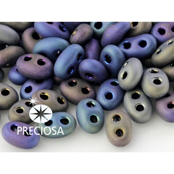 Preciosa kor�lky TWIN 2,5x5 mm Fialov� MATT (59205) 10 g