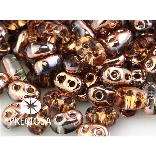 Preciosa kor�lky TWIN 2,5x5 mm Bronzov� (0005j) 10 g