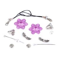 Váno�ní andílek kreativní sada 2 ks R��ová lila