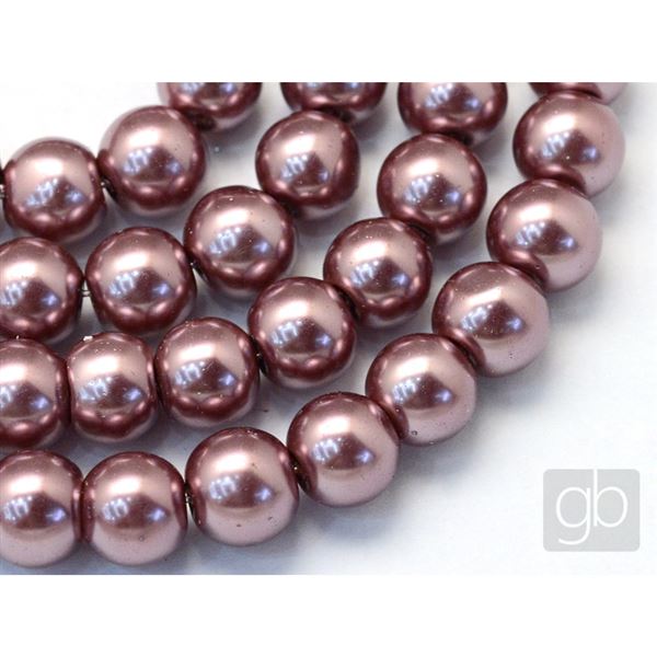 Kor�lky voskovan� perly O4 mm Hn�d� VO4014