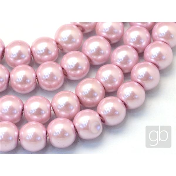 Korálky voskované perly O4 mm Růžová VO4018