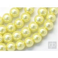 Korálky voskované perly O4 mm Žlutá VO4023