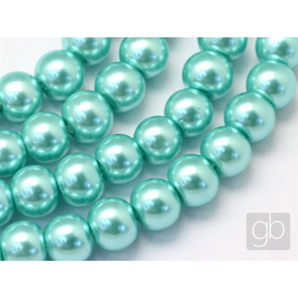 Korálky voskované perly O4 mm Zelená VO4024