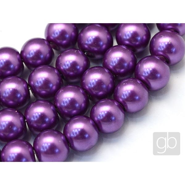 Voskovan� kor�lky perly O6 mm Fialov� VO6029