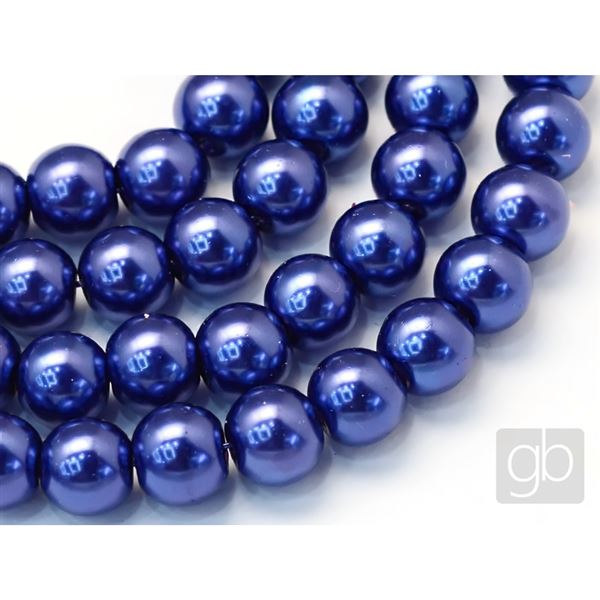 Voskovan� kor�lky perly O6 mm Modr� VO6033