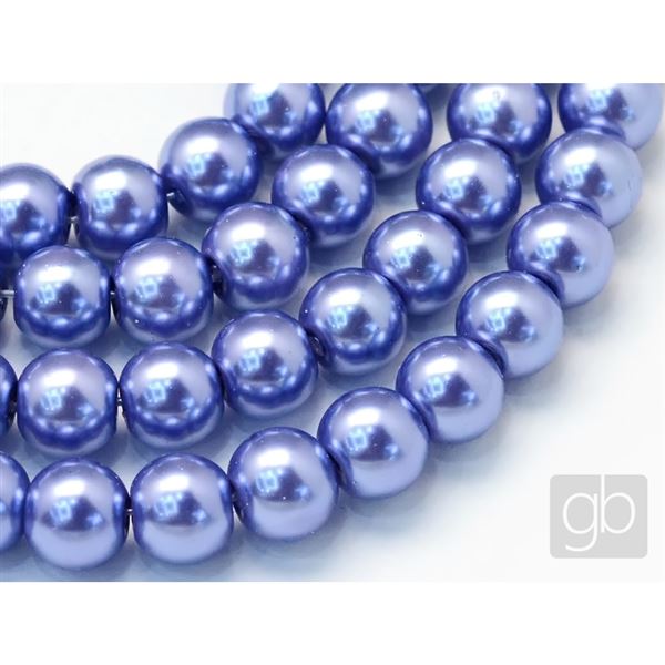 Voskovan� kor�lky perly O6 mm Modr� VO6034