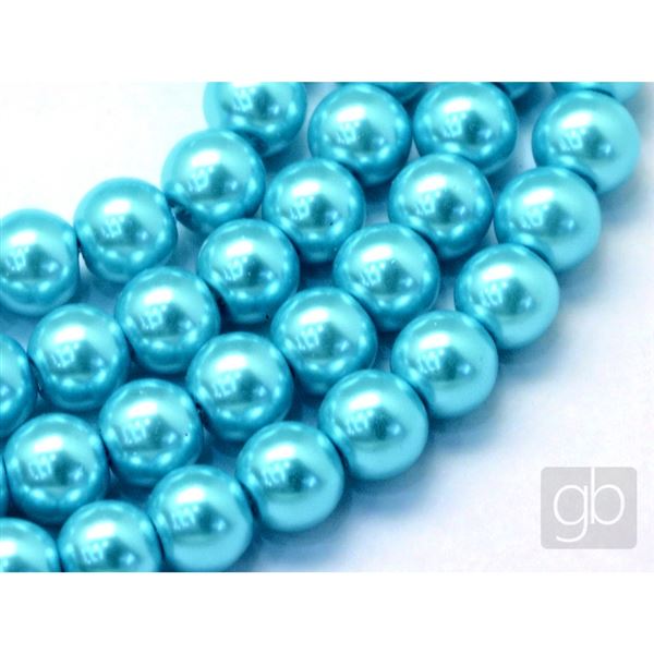 Voskovan� kor�lky perly O6 mm Tyrkysov� VO6044