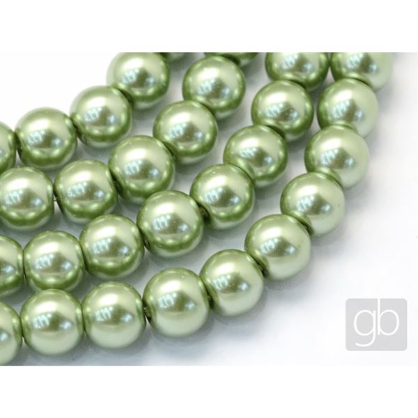 Voskovan� kor�lky perly O6 mm Zelen� VO6045