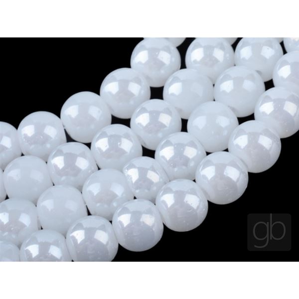 Voskovan� kor�lky perly O6 mm-B�l�-VOS008