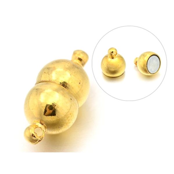 Magnetick zapnn17x8 mm (otvor 1 mm) Zlat