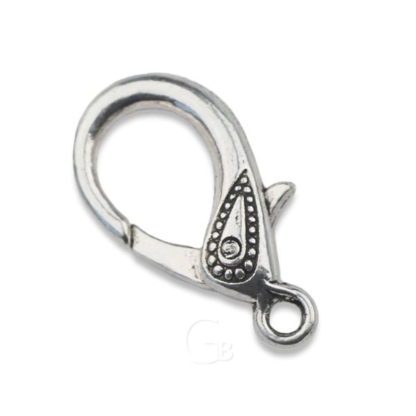 Karabinka ozdobn� bi�utern� zap�n�n� 30x17 mm