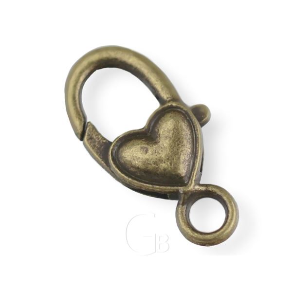 Karabinka ozdobn biutern zapnn 27 x 14 mm 