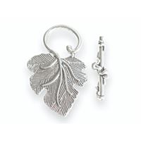 Americké zapínání HROZNOVÝ LIST Stíbrná